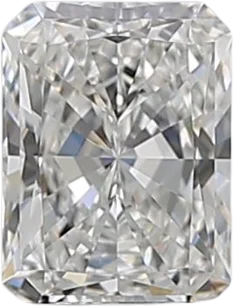 0.5 Carat F VVS1 Radiant Natural Diamond