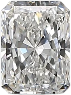 0.5 Carat F VVS2 Radiant Natural Diamond