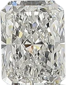 0.51 Carat F VVS1 Radiant Natural Diamond