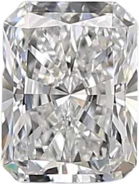 0.52 Carat D VVS1 Radiant Natural Diamond