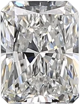 0.52 Carat E VVS1 Radiant Natural Diamond