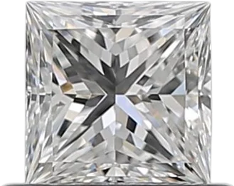 0.57 Carat F VVS1 Princess Natural Diamond