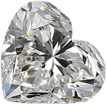 0.7 Carat H VVS1 Heart Natural Diamond