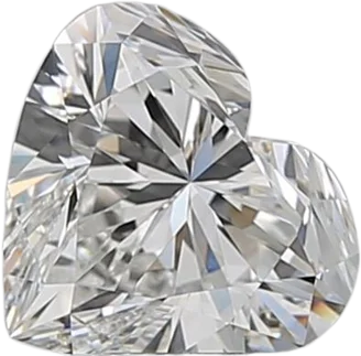 0.9 Carat F VS1 Heart Natural Diamond