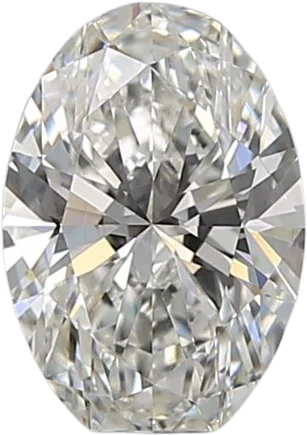 0.9 Carat H SI1 Oval Natural Diamond