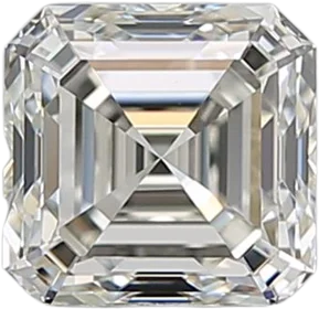 1.01 Carat J VVS2 Asscher Natural Diamond