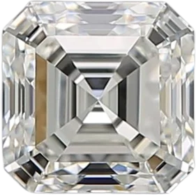 1.01 Carat J VVS2 Asscher Natural Diamond