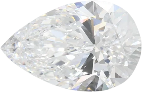 1.51 Carat D VVS1 Pear Lab Diamond