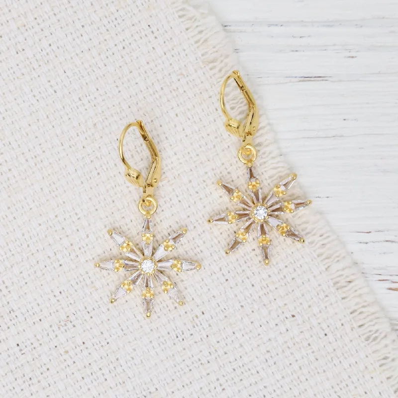 Crystal Sunburst Earrings