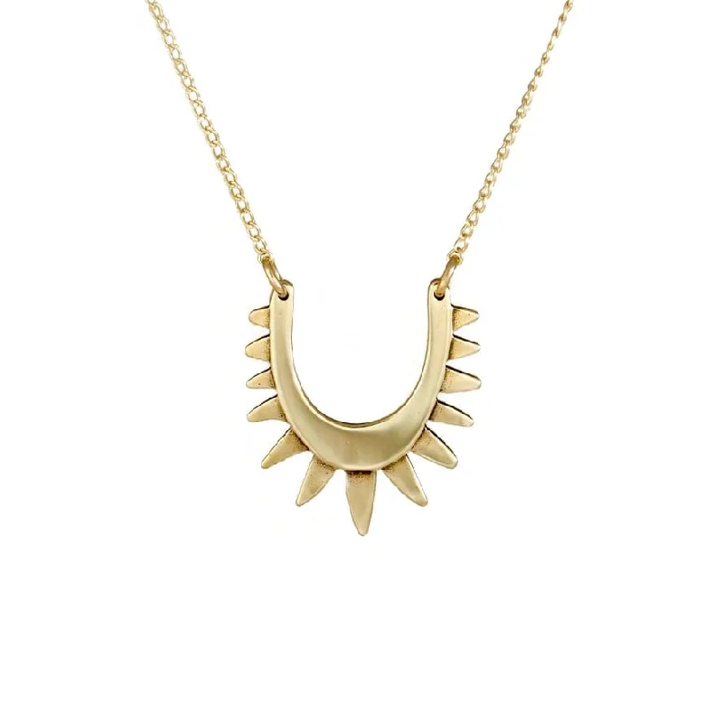 Luz Necklace Brass