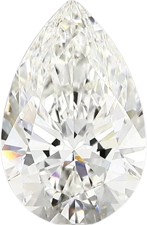 2.52 Carat F vvs2 Pear Lab Diamond