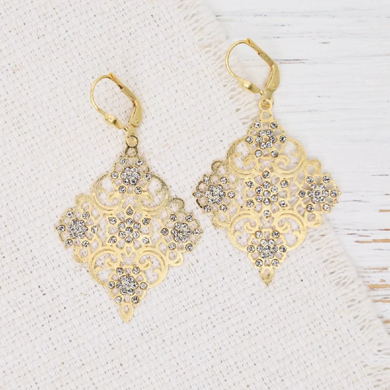 Square Filigree Earrings Earrings