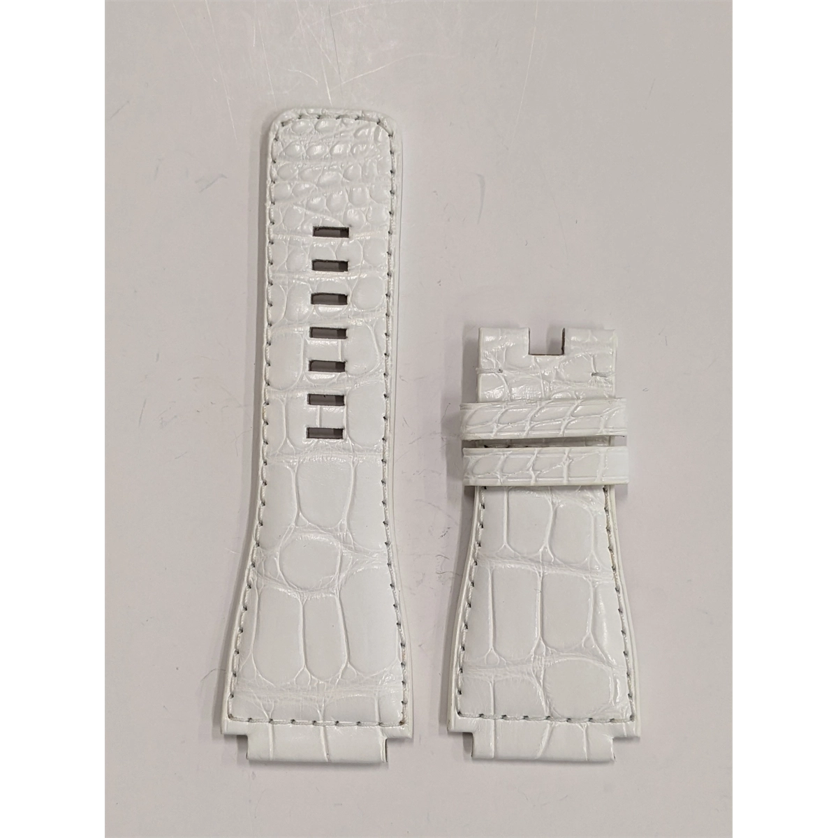 Bell & Ross Alligator Watch Strap White 24/24mm