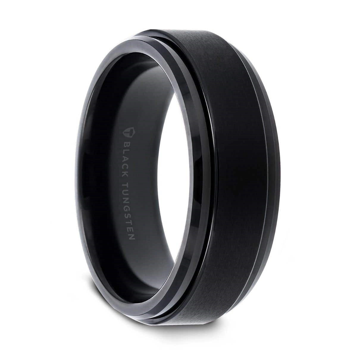 Black Tungsten 6mm Spinning Band