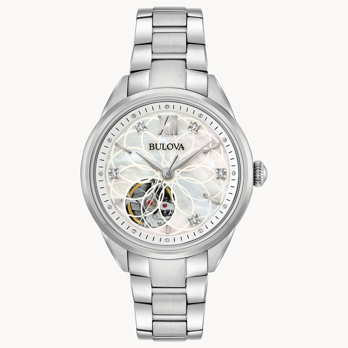 Bulova Ladies Sutton Diamond Automatic Watch