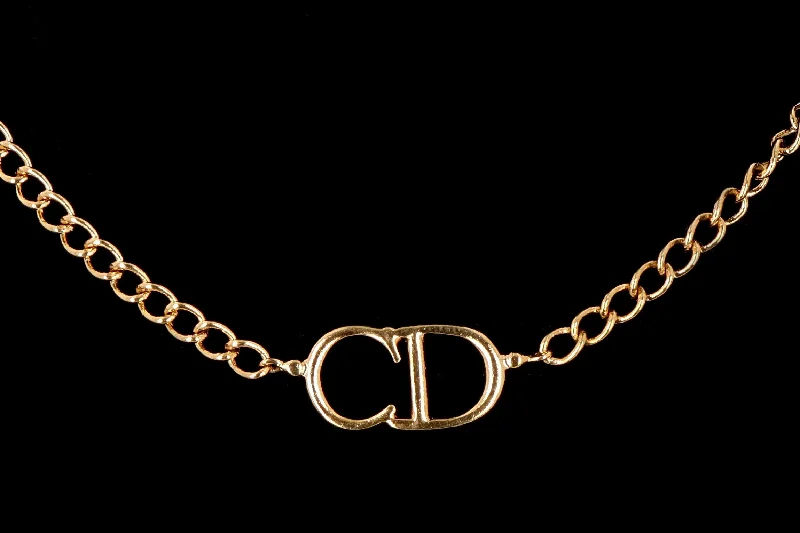 Christian Dior Logo Necklace