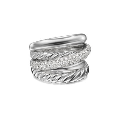 David Yurman 17.5mm Bold Crossover Ring