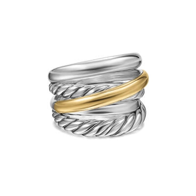 David Yurman 17.5mm Bold Crossover Ring