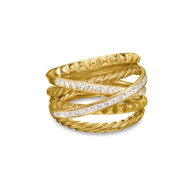 David Yurman 17.5mm Crossover Trio Ring