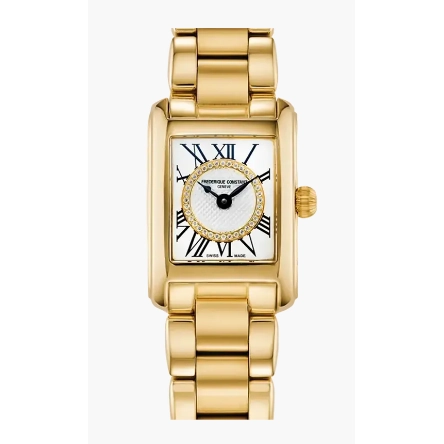 Frederique Constant Classics Carree Gold-Plated Stainless Steel Diamonds