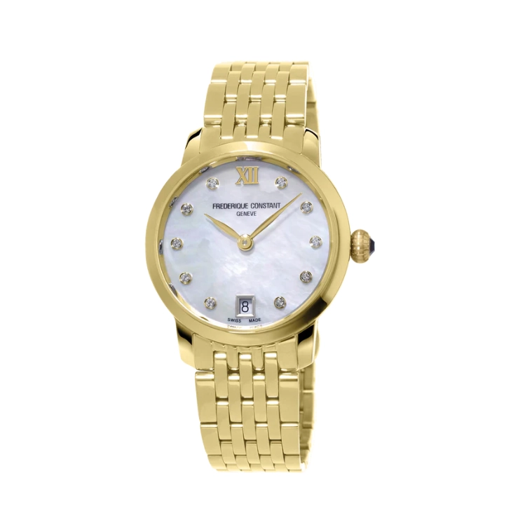 Frederique Constant Slimline Ladies Gold-Plated Quartz