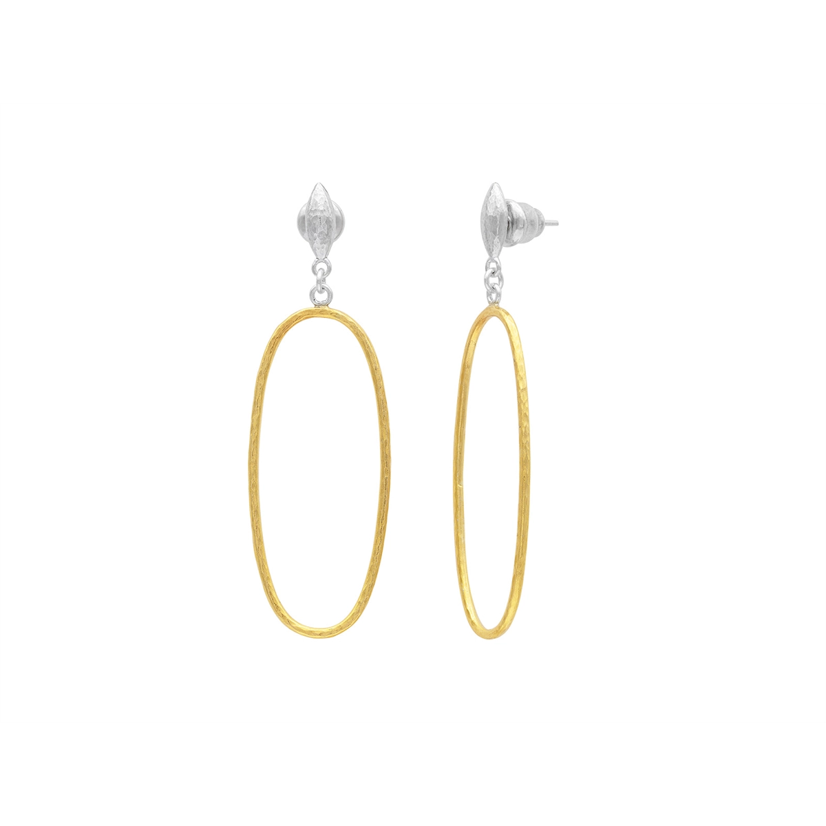 Gurhan Dangle Earrings in Sterling Plated with 24K Gold