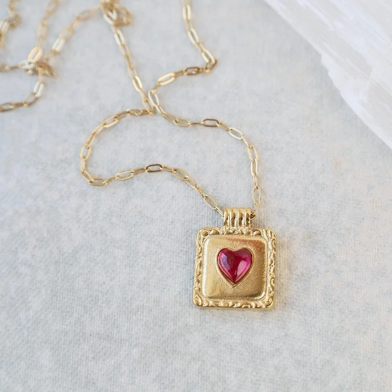 The Heart Medallion Necklace