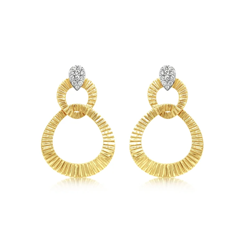 Interlocked Diamond Earrings