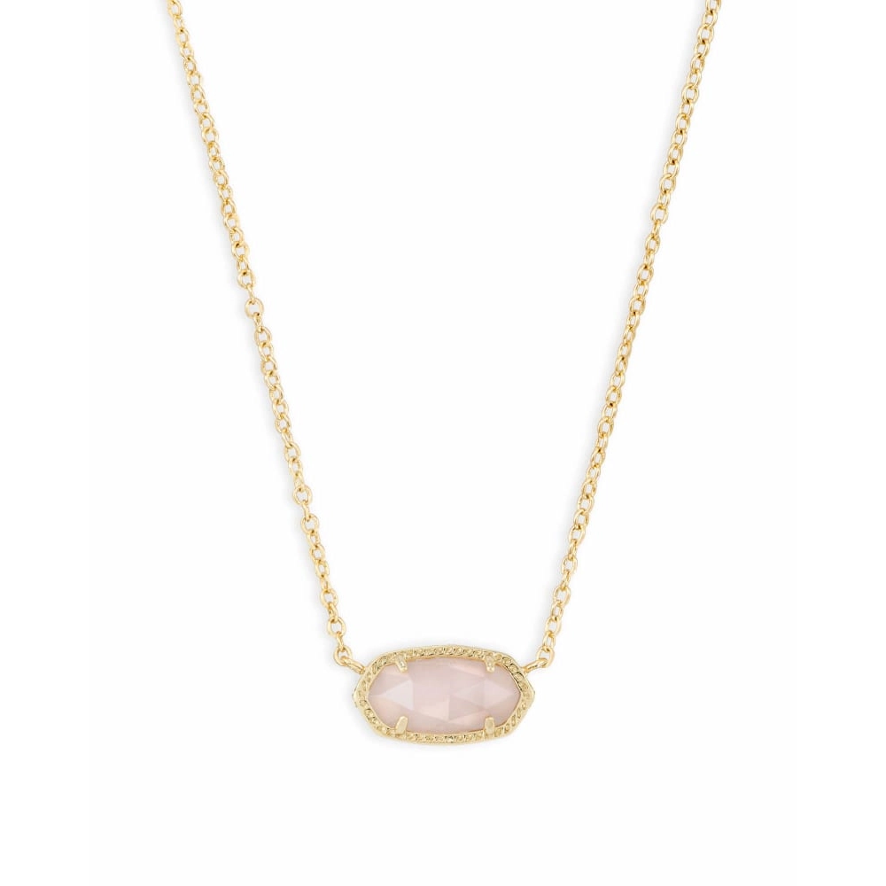 Kendra Scott Elisa Necklace with Rose Quartz