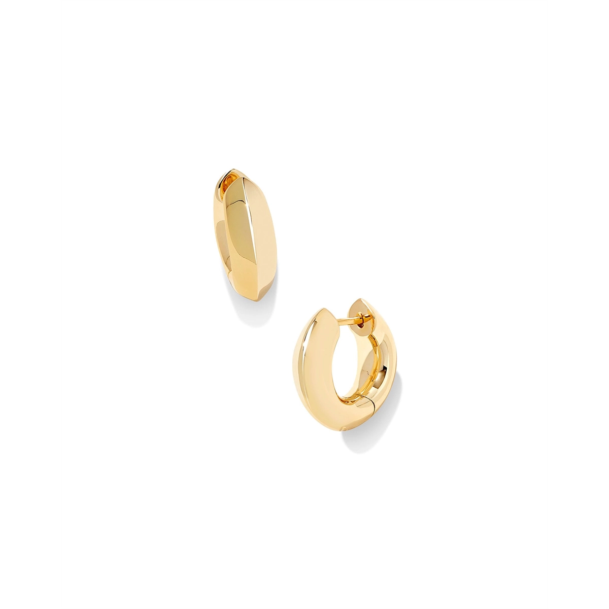 Kendra Scott Mikki Huggie Earrings in Polished Gold