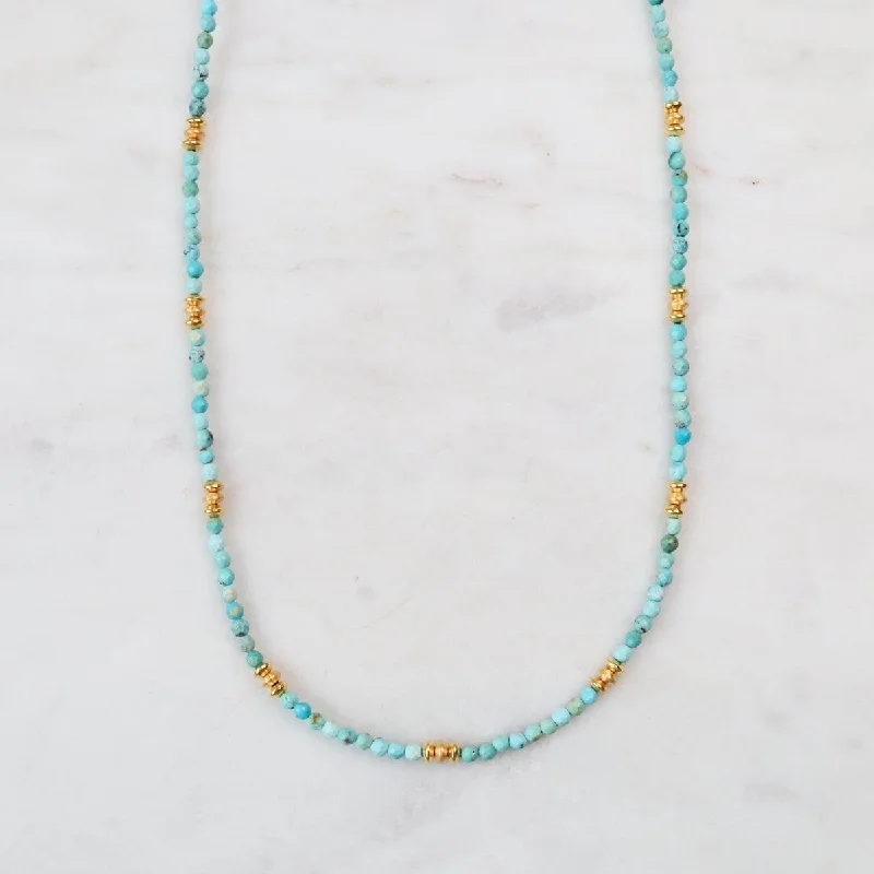 Petite Turquoise 24k Vermeil Necklace