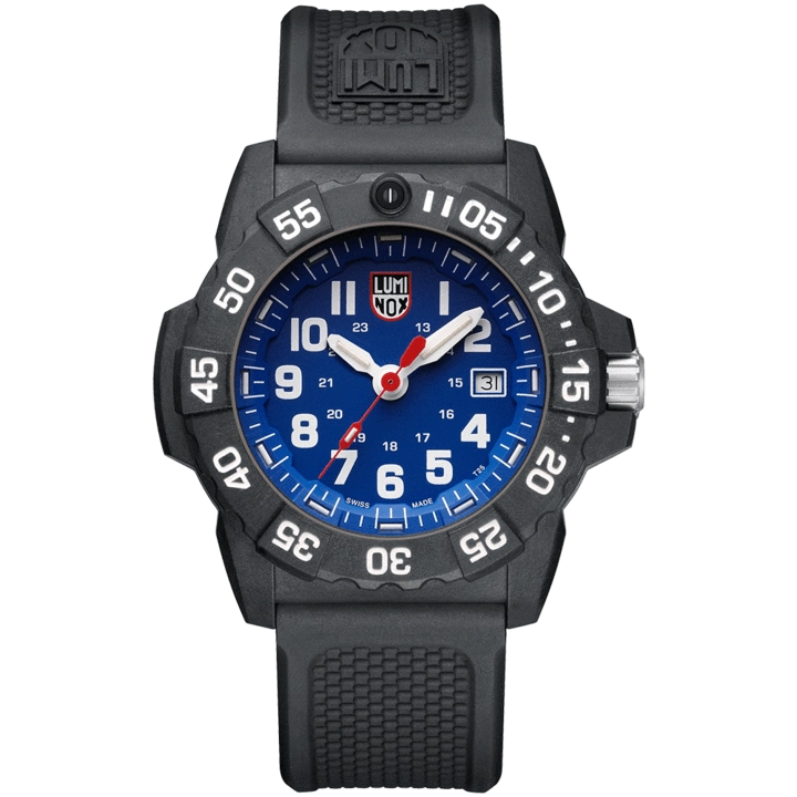 Luminox Navy Seal Watch Blue Dial Black Rubber 45mm Quartz