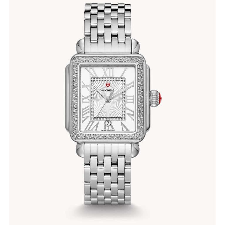 Michele Deco Madison Stainless Steel Diamonds 33mm Quartz