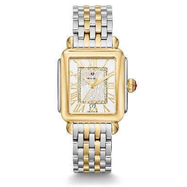 Michele Deco Madison Watch Two-Tone 33mm x 35mm Quartz