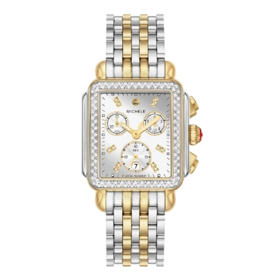 Michele Two-Tone Deco Watch