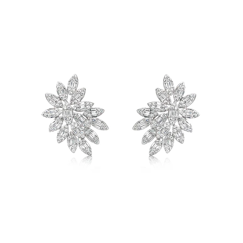 Multi Marquis-Shape Illusion Diamond Earrings