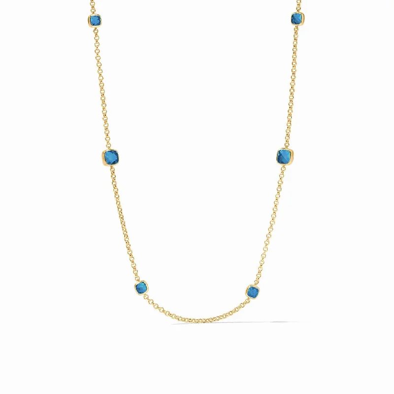 Capri Blue Aquitaine Station Necklace