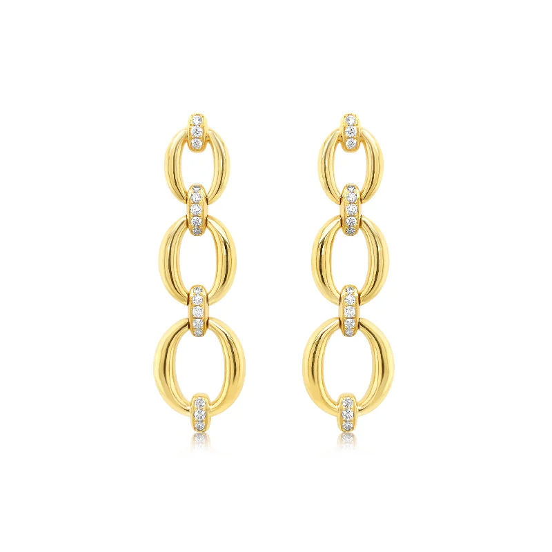 Diamond Link Earrings