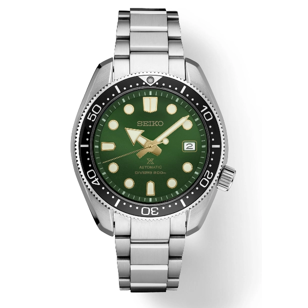 Seiko Prospex Diver Watch Green Dial Stainless Steel 44mm Automatic