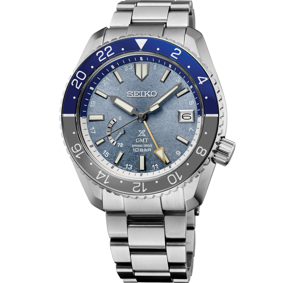 Seiko Prospex Luxe GMT Spring Drive Light Blue Dial