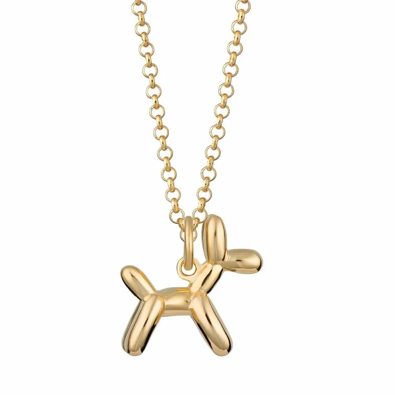 Balloon Dog Charm Necklace