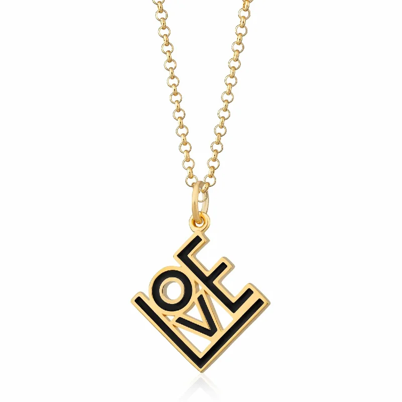 Love Necklace in Black