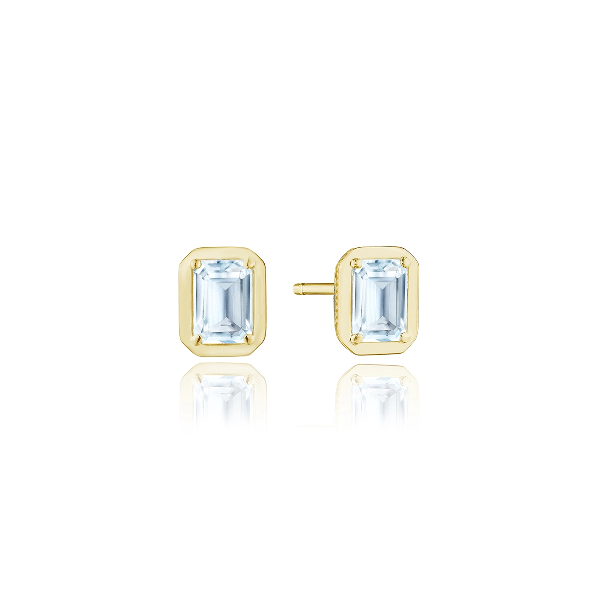 Tacori 18K Yellow Gold Blue Topaz Earrings