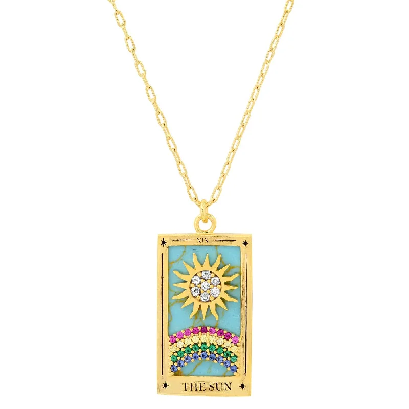 The Sun Tarot Card Necklace