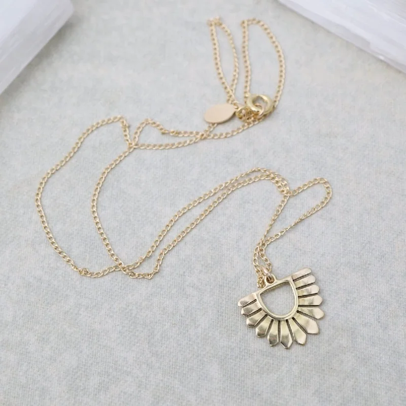 Osa Necklace Brass