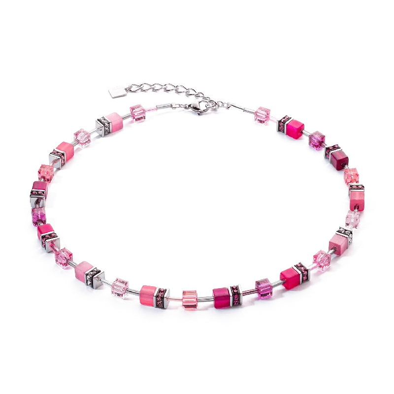 Magenta GeoCube Iconic Necklace