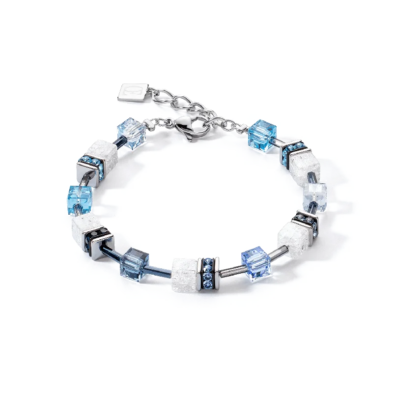 GeoCube Iconic Blue & White Bracelet