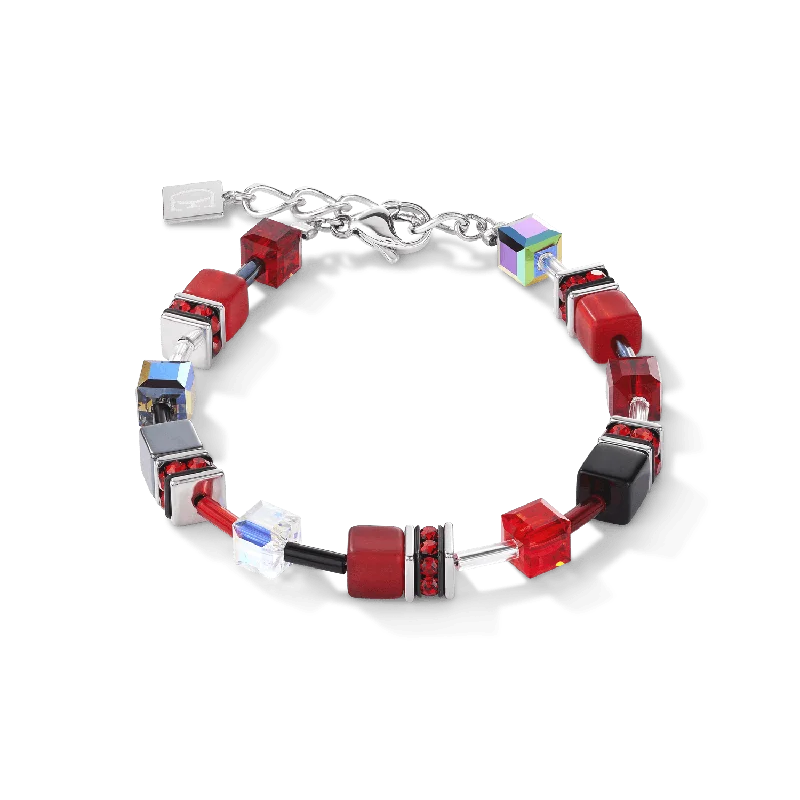 Red Geo Cube Bracelet