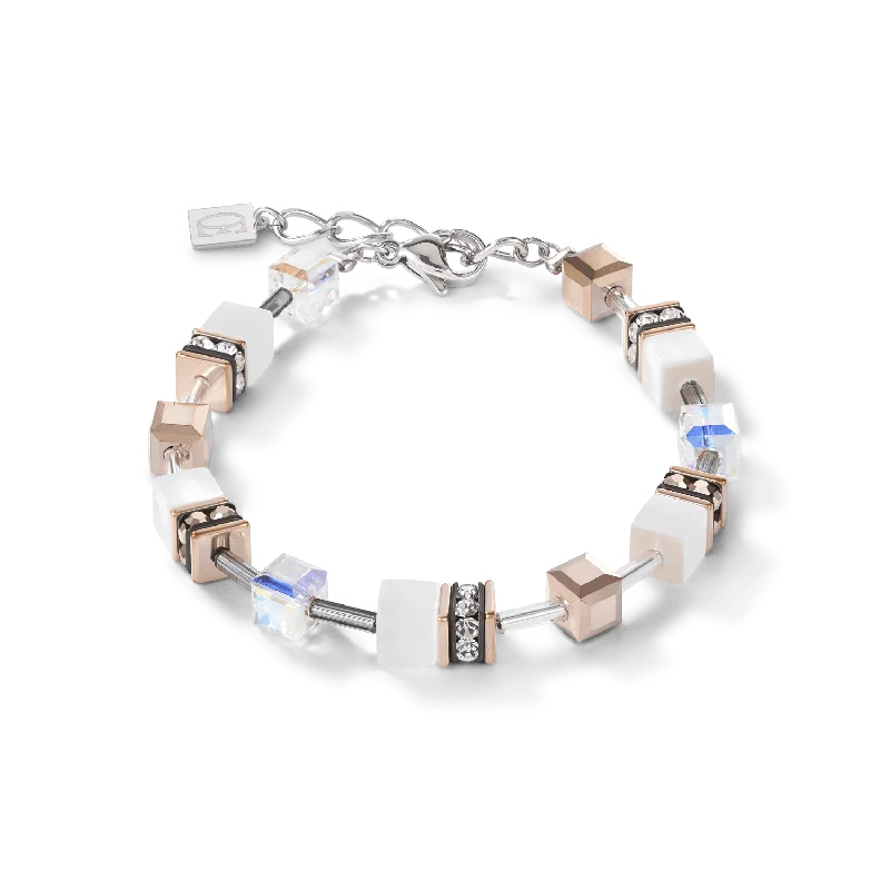 White GeoCube Bracelet