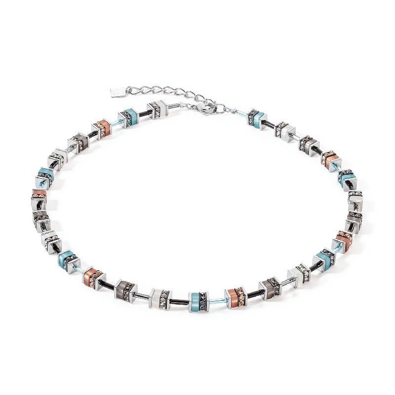 Turquoise GeoCube Necklace